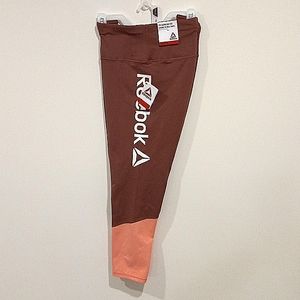 New Women XXL High Rise Legging Reebok Back Zipper Pocket Stretch Yoga Outdoor